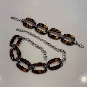 Brighton Tortoise and Silver Bracelet and Necklace Set